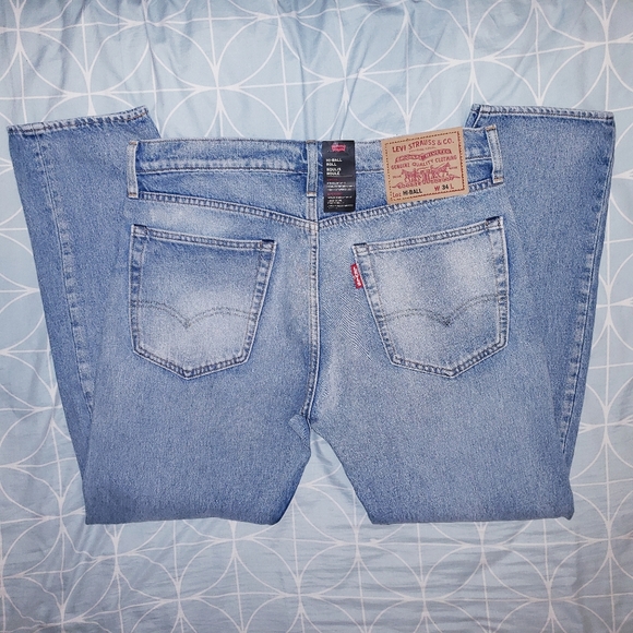 Levi's Hi-Ball Roll Jean's Light Blue NWT - Picture 8 of 8